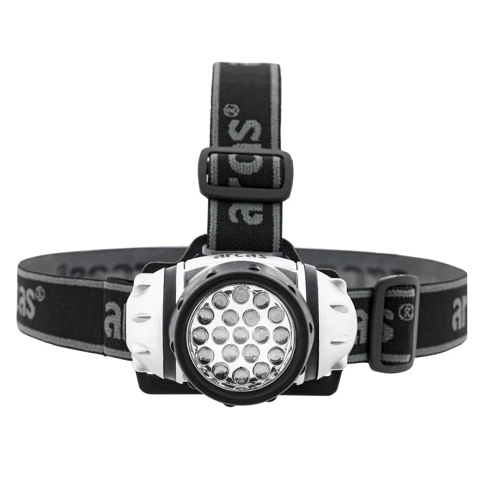 Galvos žibintuvėlis 19 LED, ARCAS