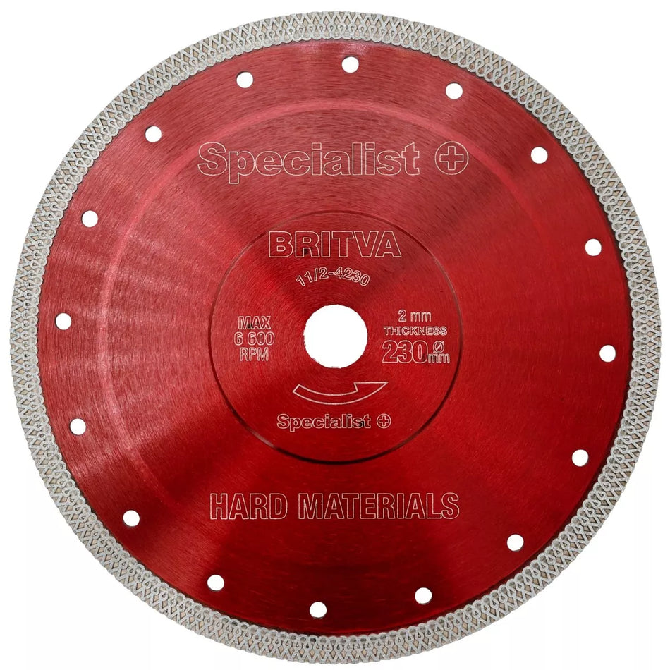SPECIALIST+ deim. diskas BRITVA, 230x2x22 mm