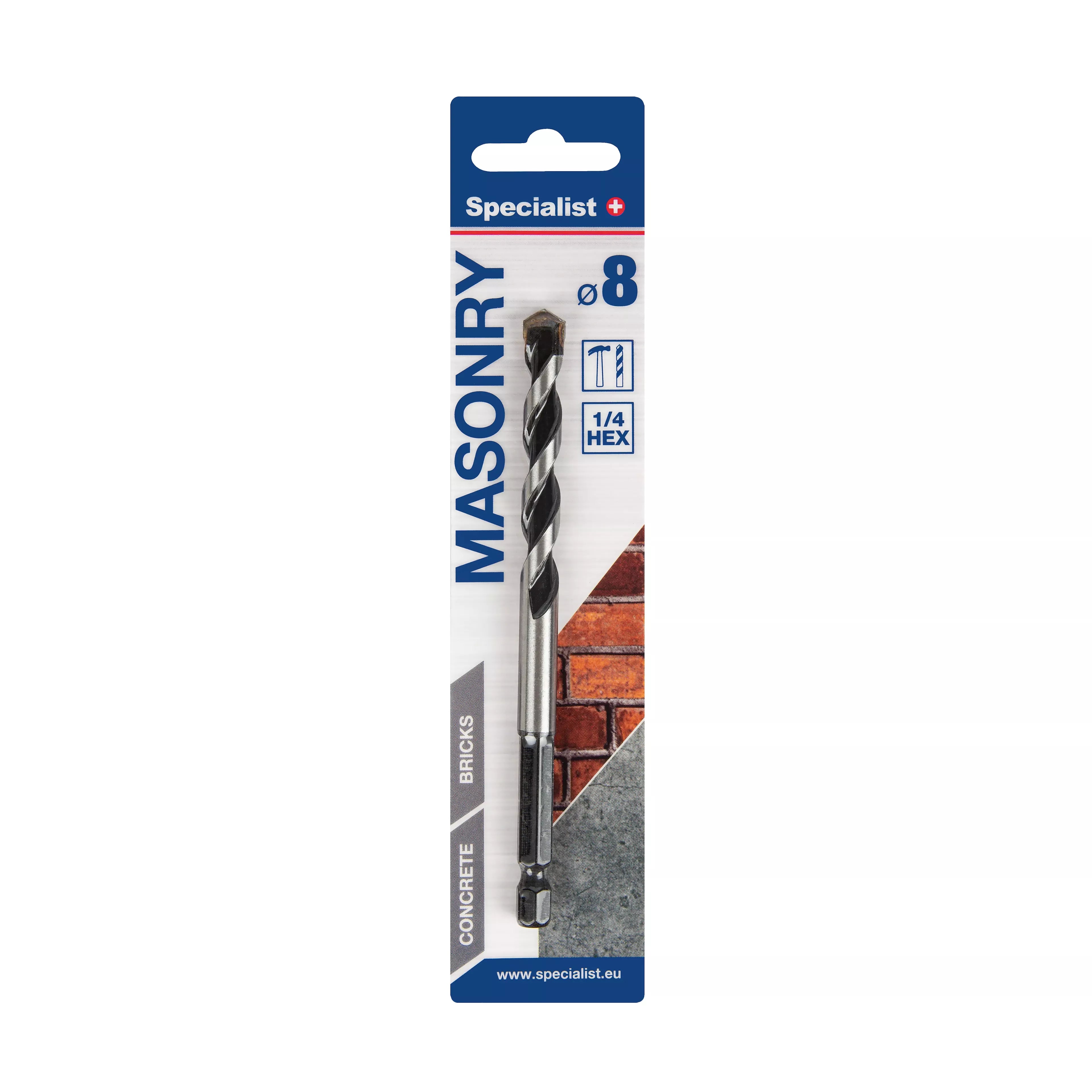 SPECIALIST+ grąžtas MASONRY, 8x60/120 mm