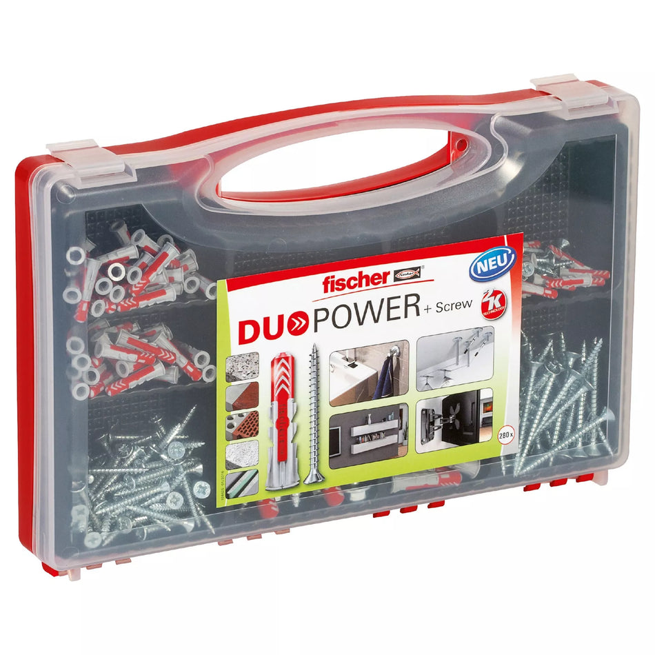 Kaiščių su varžtais rinkinys DuoPower, Fischer 280 vnt.