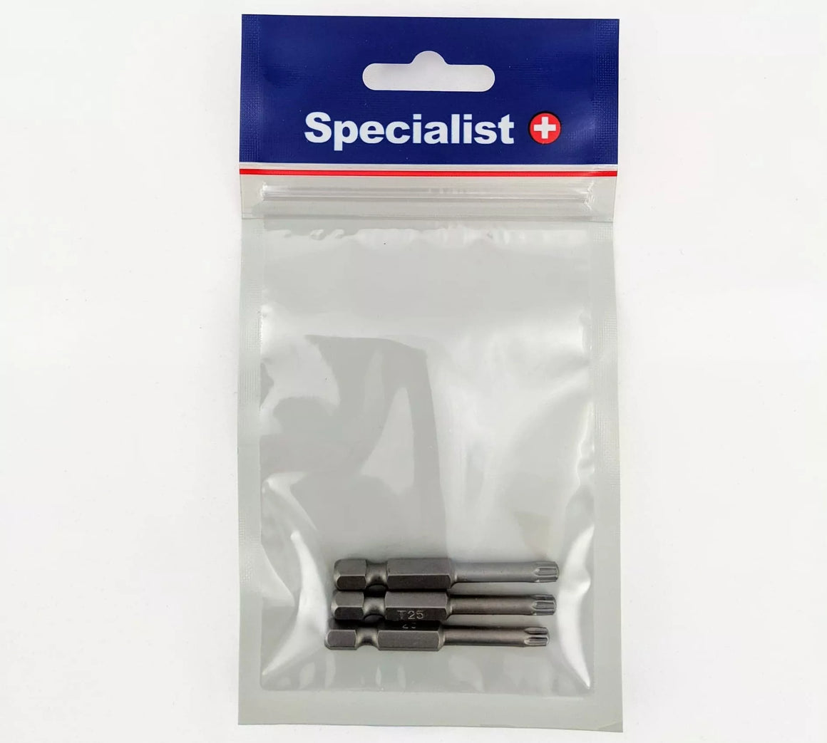 SPECIALIST+ sukimo antgalis TORX GRIP T15, 50mm, 3 vnt.