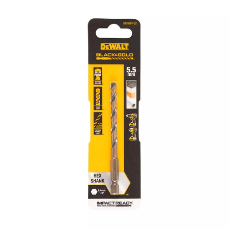 Grąžtas metalui HEX 1/4, 5,5 mm, DeWALT