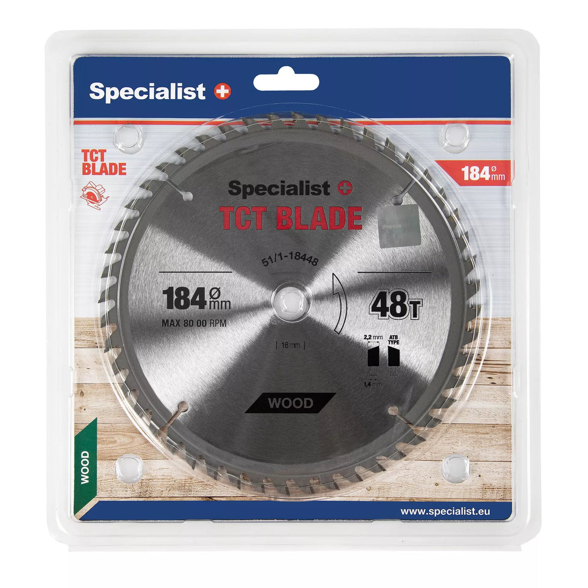 SPECIALIST+ pjovimo diskas, 184x48Tx16 mm