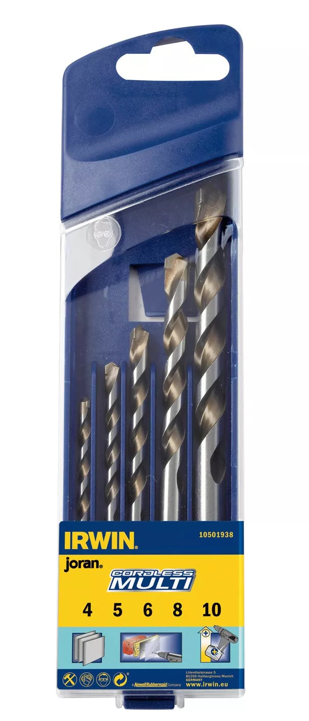 Grąžtų rinkinys CORDLESS 4,5,6,8,10 mm