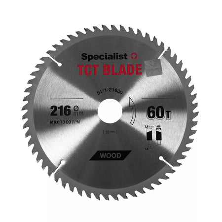 SPECIALIST+ pjovimo diskas, 216x60Tx30/20 mm