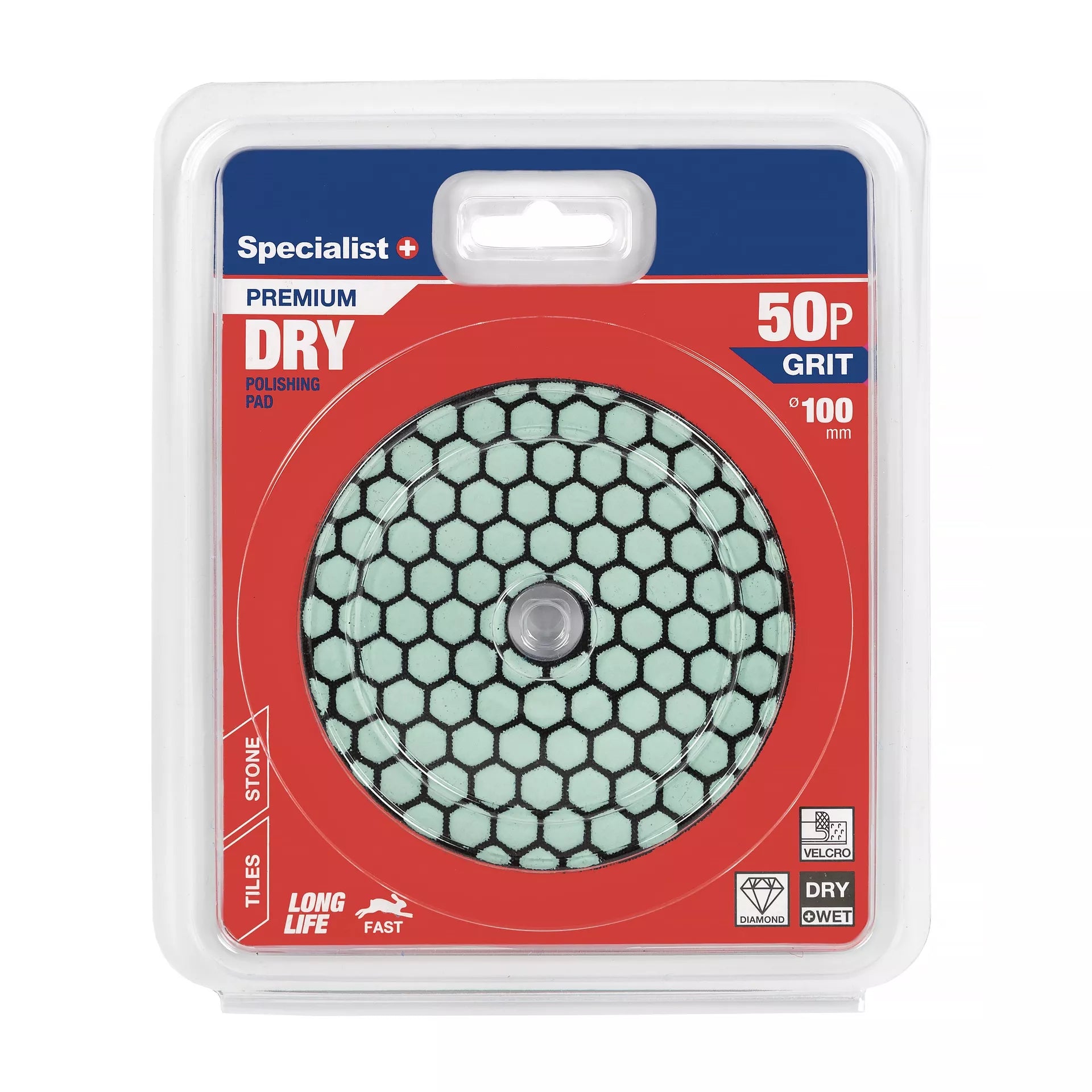 SPECIALIST+ deimant. Šlifavimo lap., universalus, 100 mm, 50P