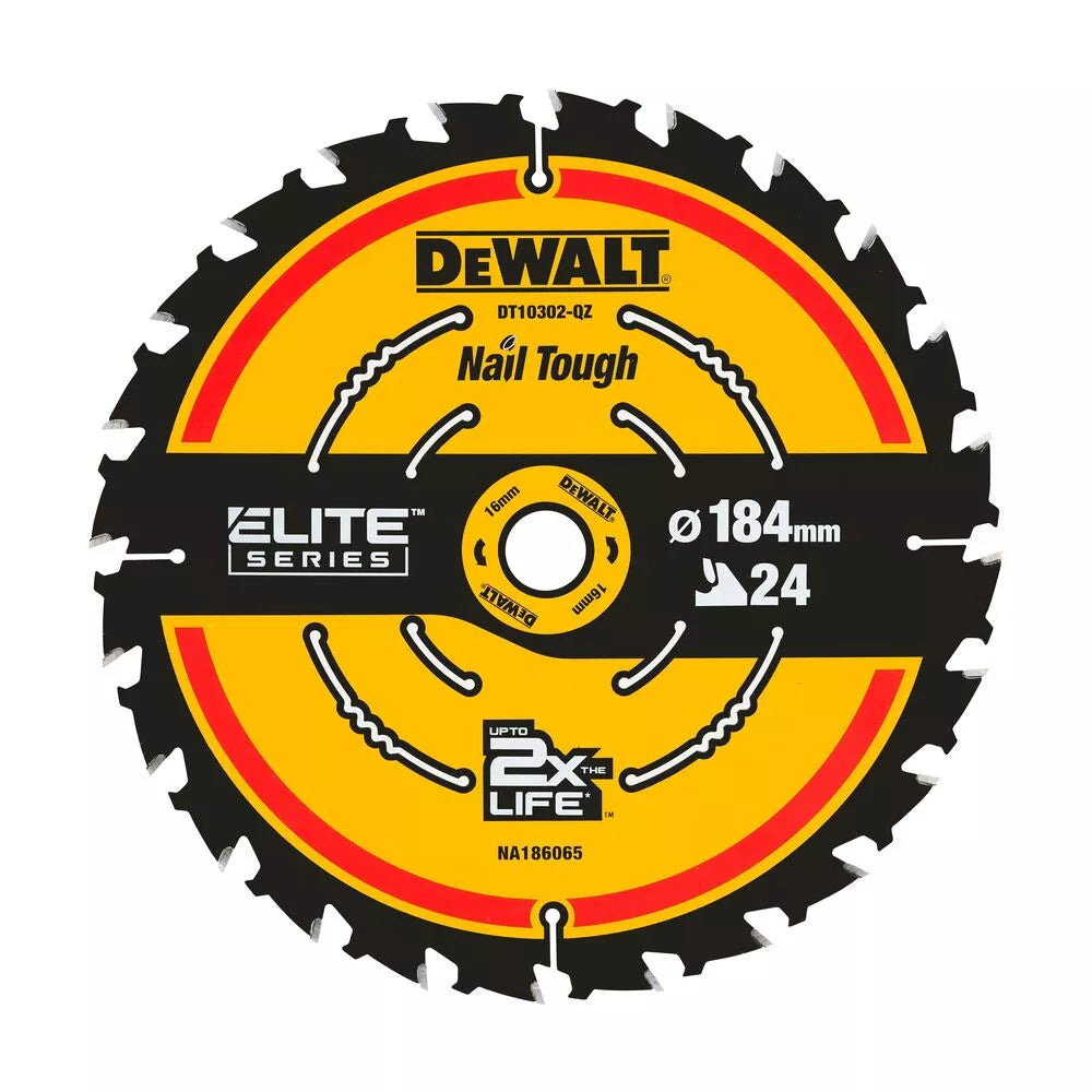 Pjov. diskas medienai DeWalt ELITE CSB 184x16mm 24T