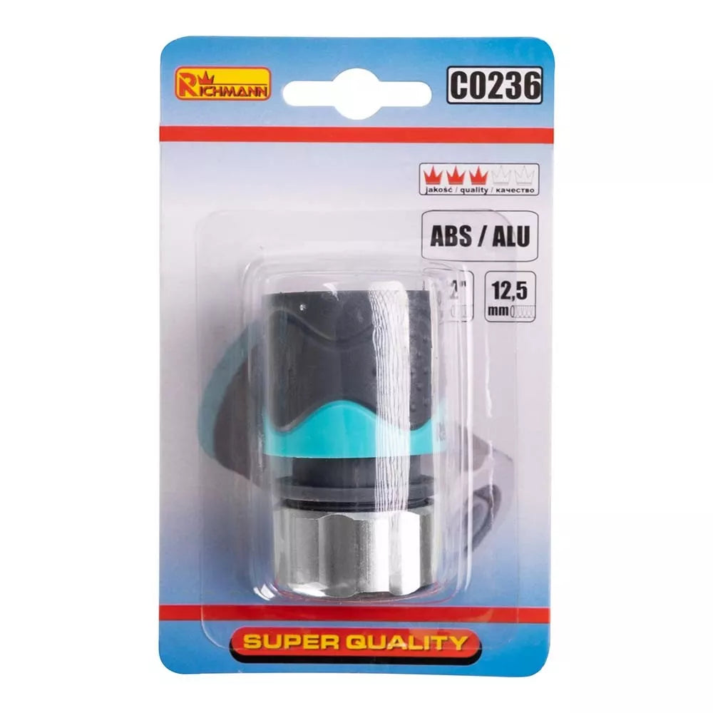 Žarnos jungtis ABS/ALU 1/2" 6 Richmann