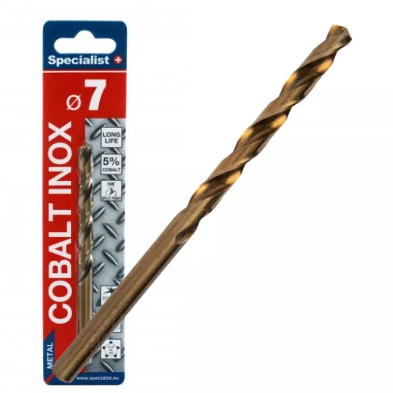 SPECIALIST+ metalo grąžtas COBALT, 7 mm