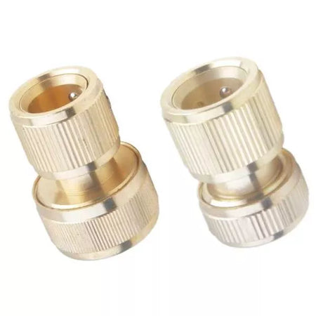 Žalvarinė jungtis su STOP mech. 3/4''