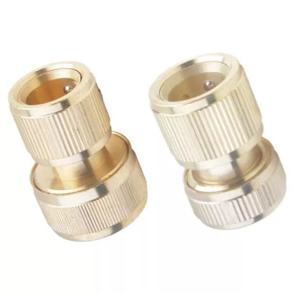 Žalvarinė jungtis su STOP mech. 3/4''