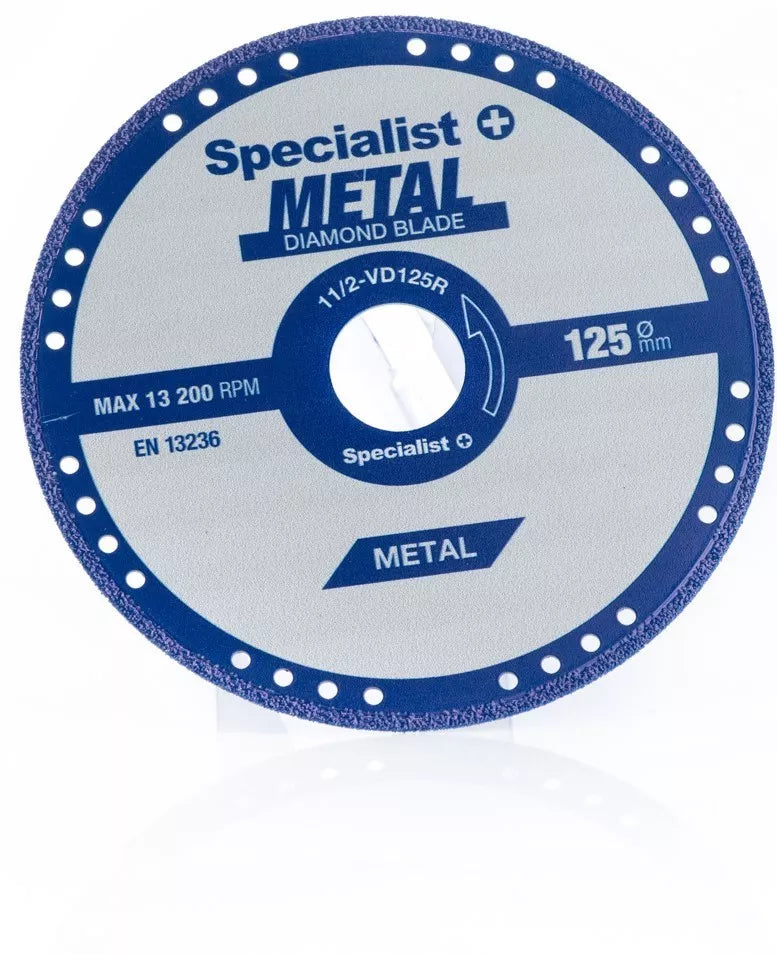 SPECIALIST+ deim. pj. diskas metalui 125x1.4x22.23 mm