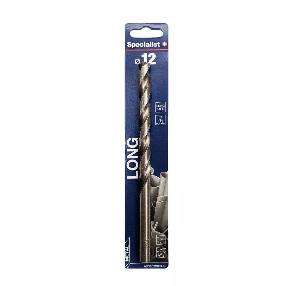 SPECIALIST+ metalo grąžtas LONG DIN340, 12 x 115mm