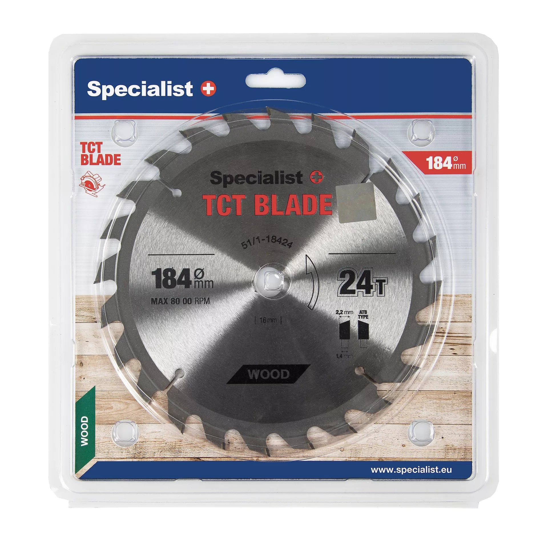 SPECIALIST+ pjovimo diskas, 184x24Tx16 mm