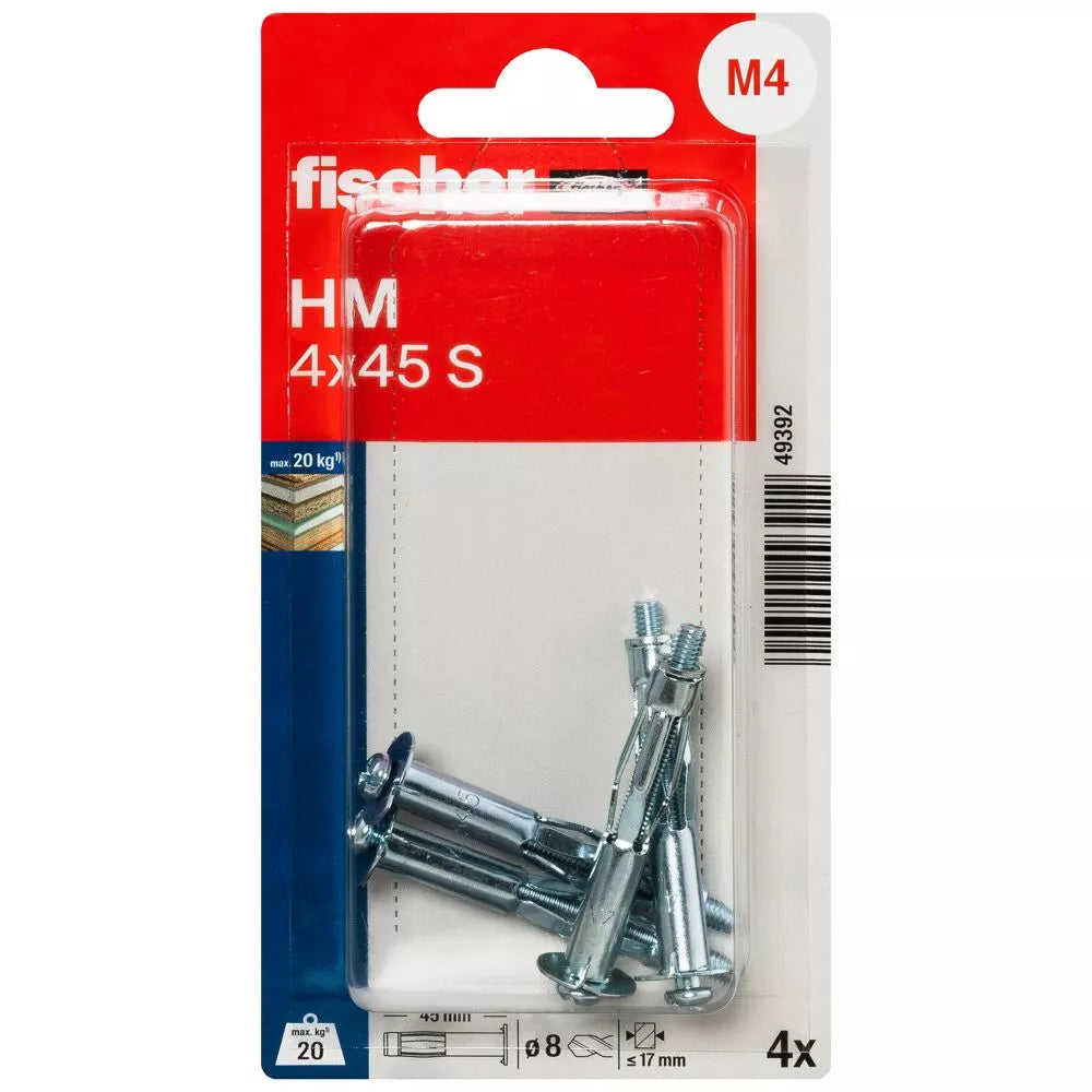 Ankeris Fischer, GKP 4x45, 4 vnt.