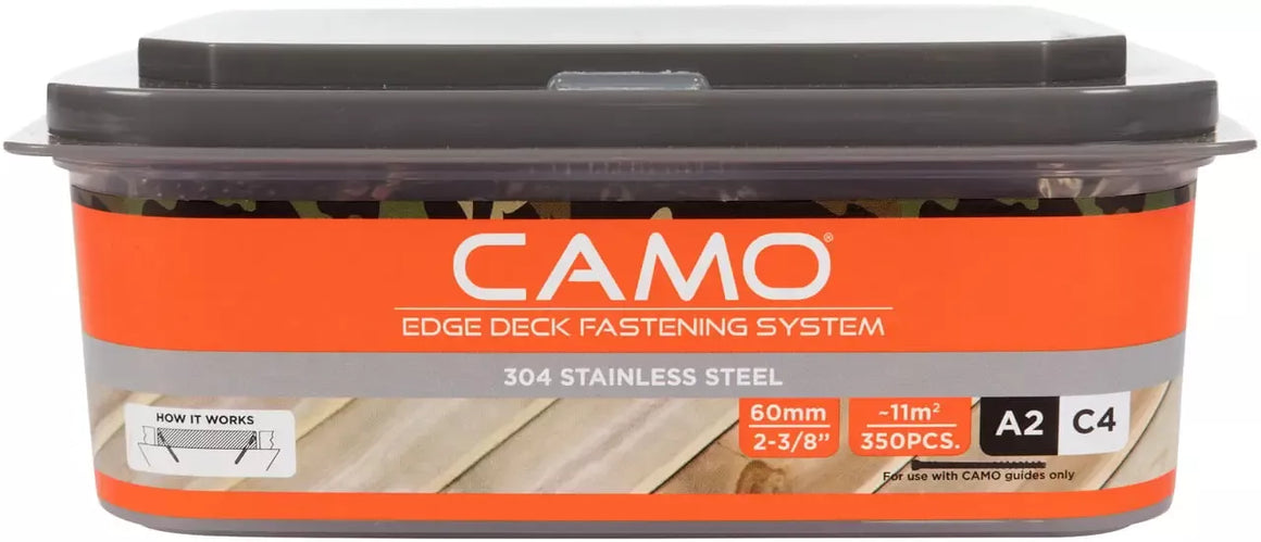 Nerūdijančio plieno medsraigčiai A2 60mm, 350 vnt, CAMO