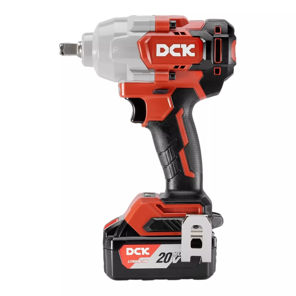 Akumuliatorinis bešepetėlinis smūginis veržliasukis 698 Nm. 1/2, 20V, KDPB698FK, DCK (2x5,0Ah akumuliatorius, įkroviklis)