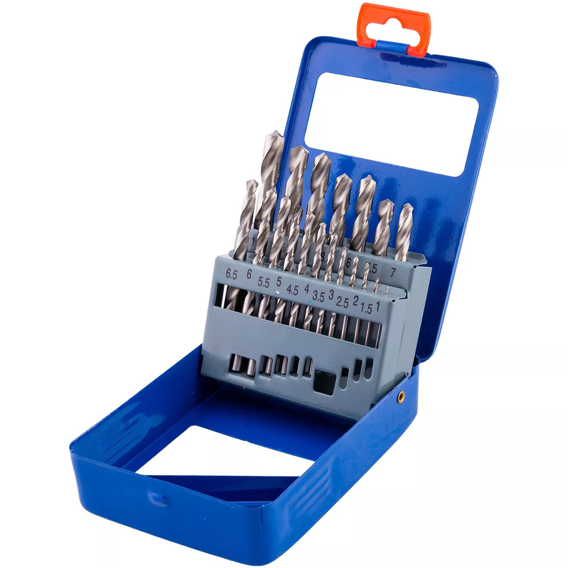 Metalo grąžtų rinkinys 1-10 mm 19 vnt