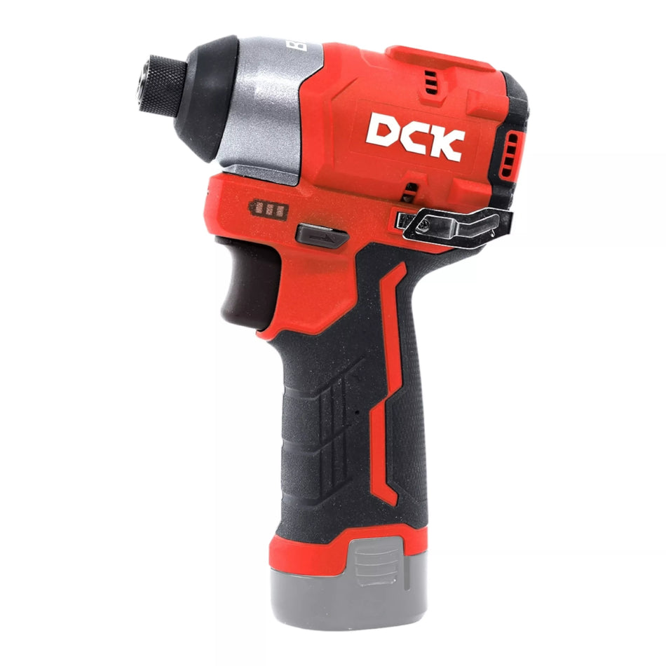Akumuliatorinis bešepetėlinis smūginis suktukas 12V, KDPL04-8Z, DCK (be baterijos ir įkroviklio)