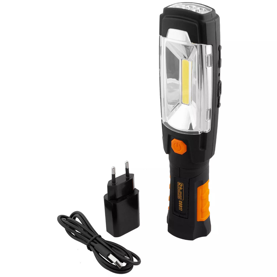 Pastatomas žibintuvėlis 10 + 6 LED