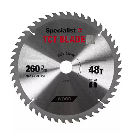 SPECIALIST+ pjovimo diskas, 260x48Tx30 mm