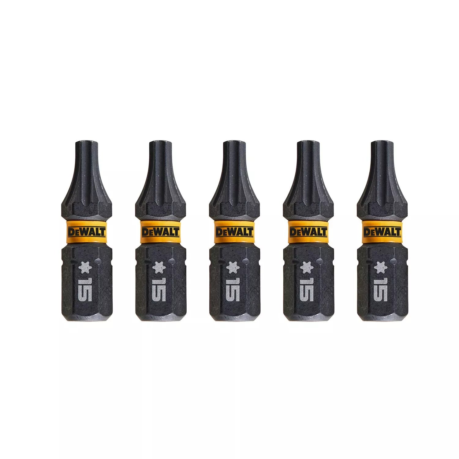 Sukimo antgaliukai FLEXTORQ T15 25 mm, DeWALT, 5 vnt.
