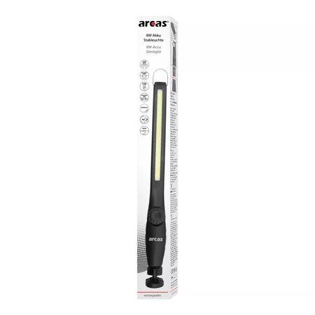 Žibintas Accu Slimlight, 8W, 18650 Li-ion, įkraunamas USB-C, CAMELION