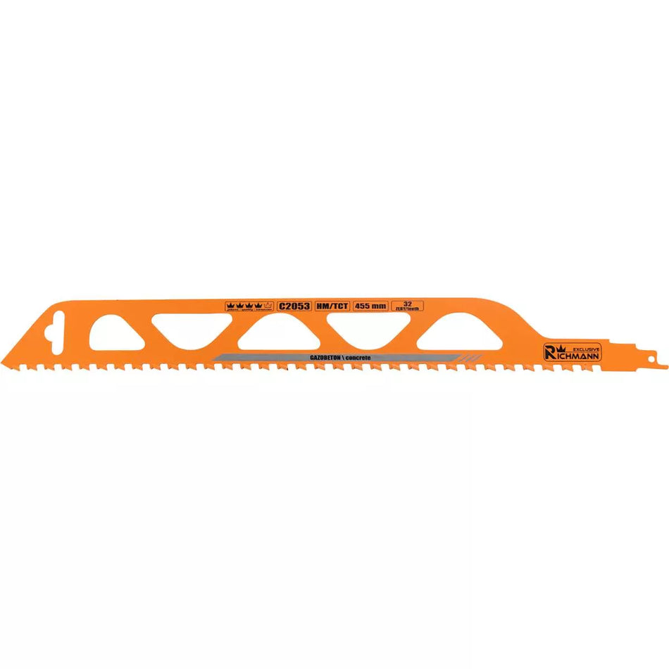 Tiesinis pjūklas akytam betonui 455 mm, RICHMANN