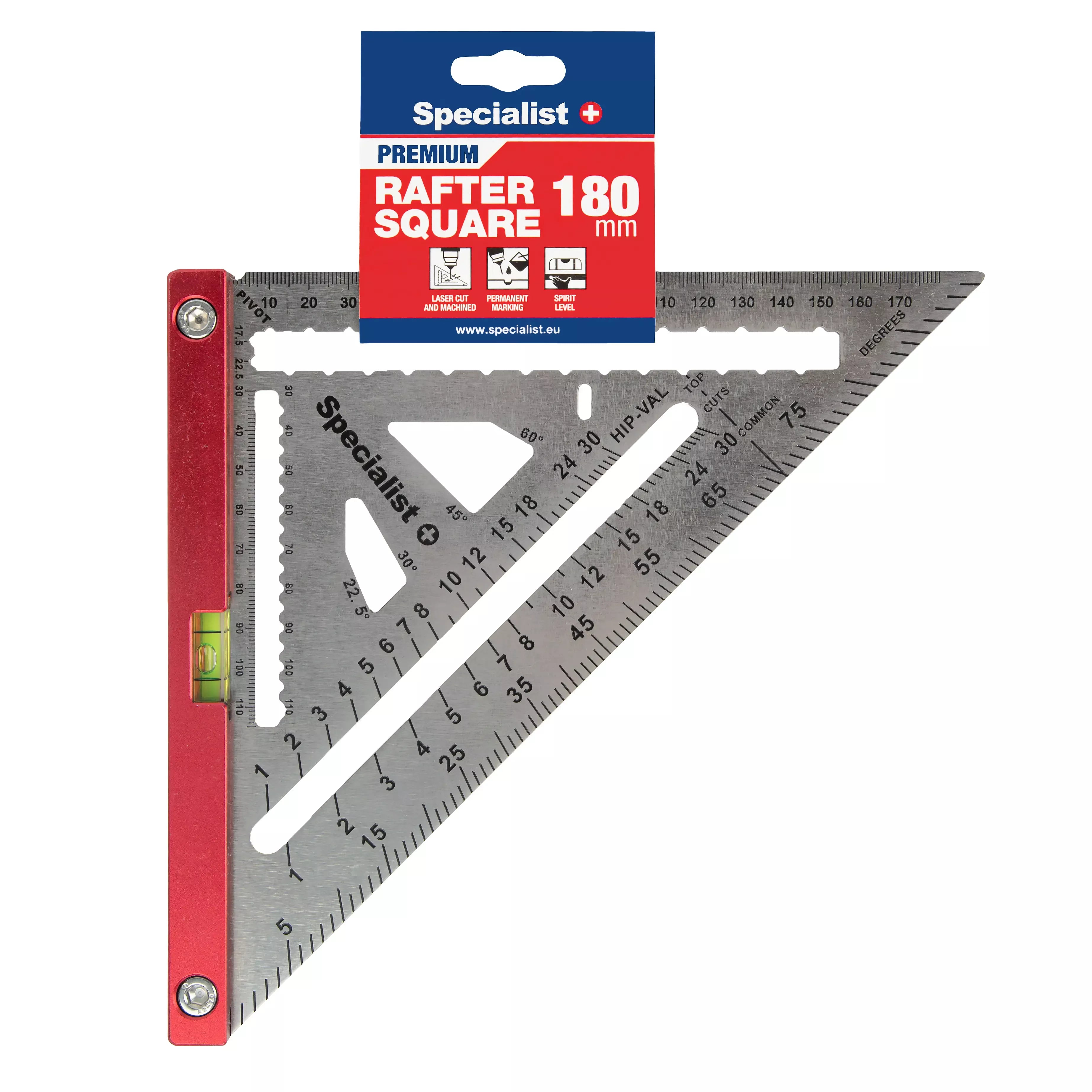 Matavimo trikampis PREMIUM, 180 mm, SPECIALIST+