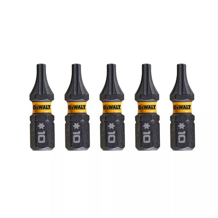 Sukimo antgaliukai FLEXTORQ T10 25 mm, DeWALT, 5 vnt.
