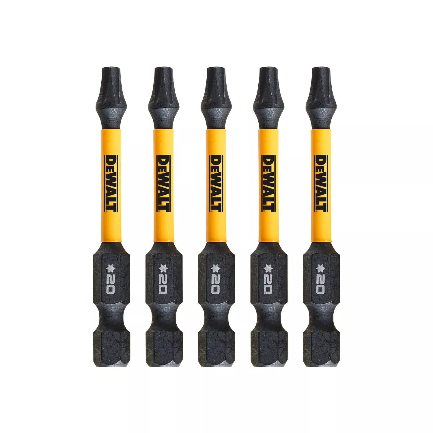 Sukimo antgaliukai FLEXTORQ T20 57 mm, DeWALT, 5 vnt.