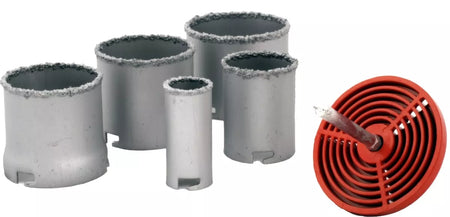 Karūnų pagr. su centr. grąžtu 73 - 113 mm