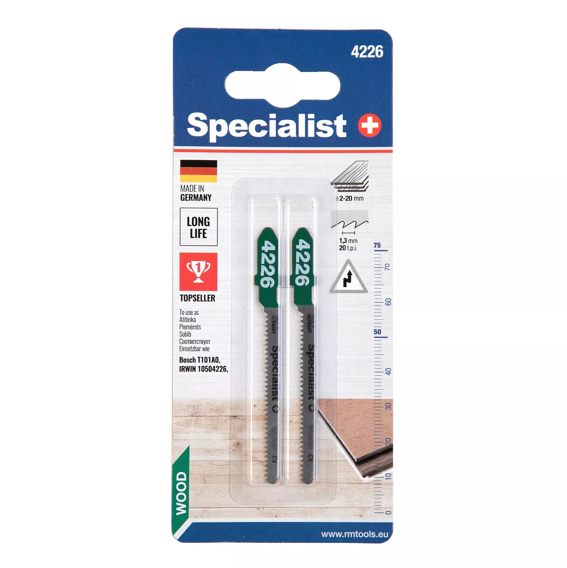 SPECIALIST+ pjūklelis 4226 (T101AO), 2 vnt.