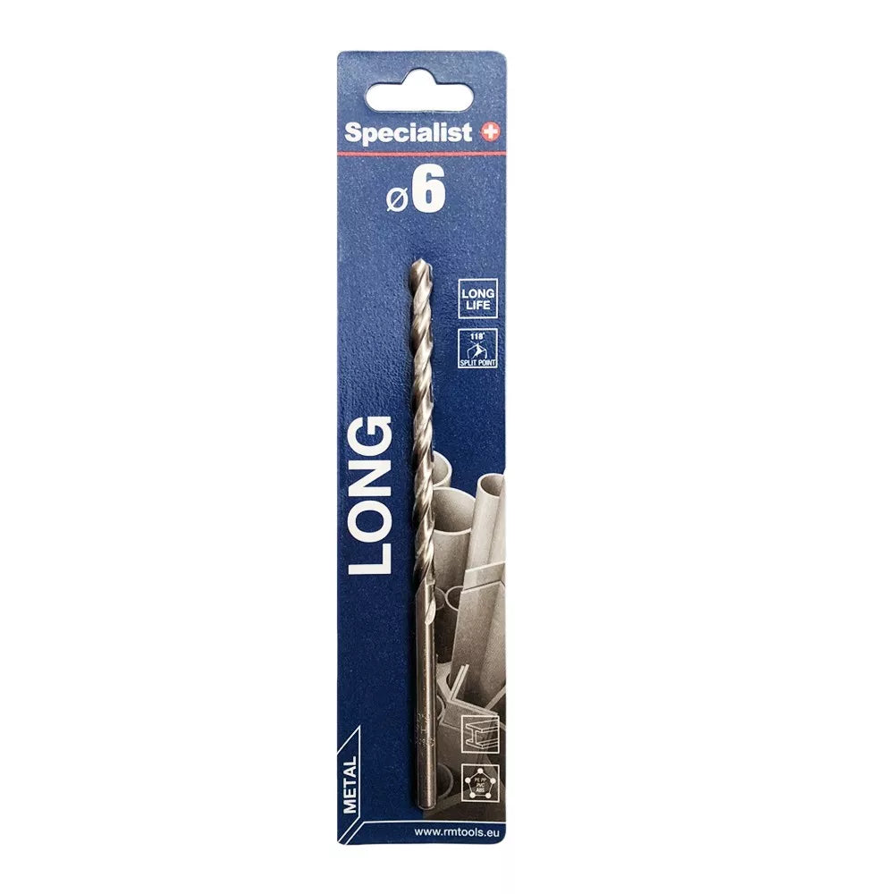 SPECIALIST+ metalo grąžtas LONG DIN340, 6 x 95 mm