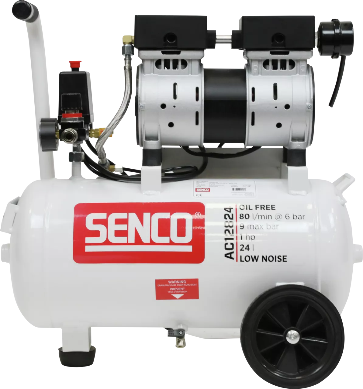 Tylus oro kompresorius 24 l, AC12824, SENCO