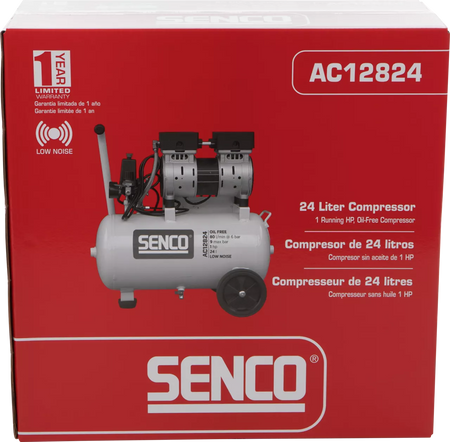 Tylus oro kompresorius 24 l, AC12824, SENCO
