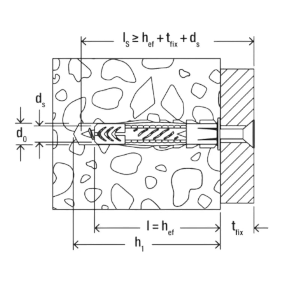 Kaiščiai su varžtu UX 14 x 75 mm, 2 vnt.