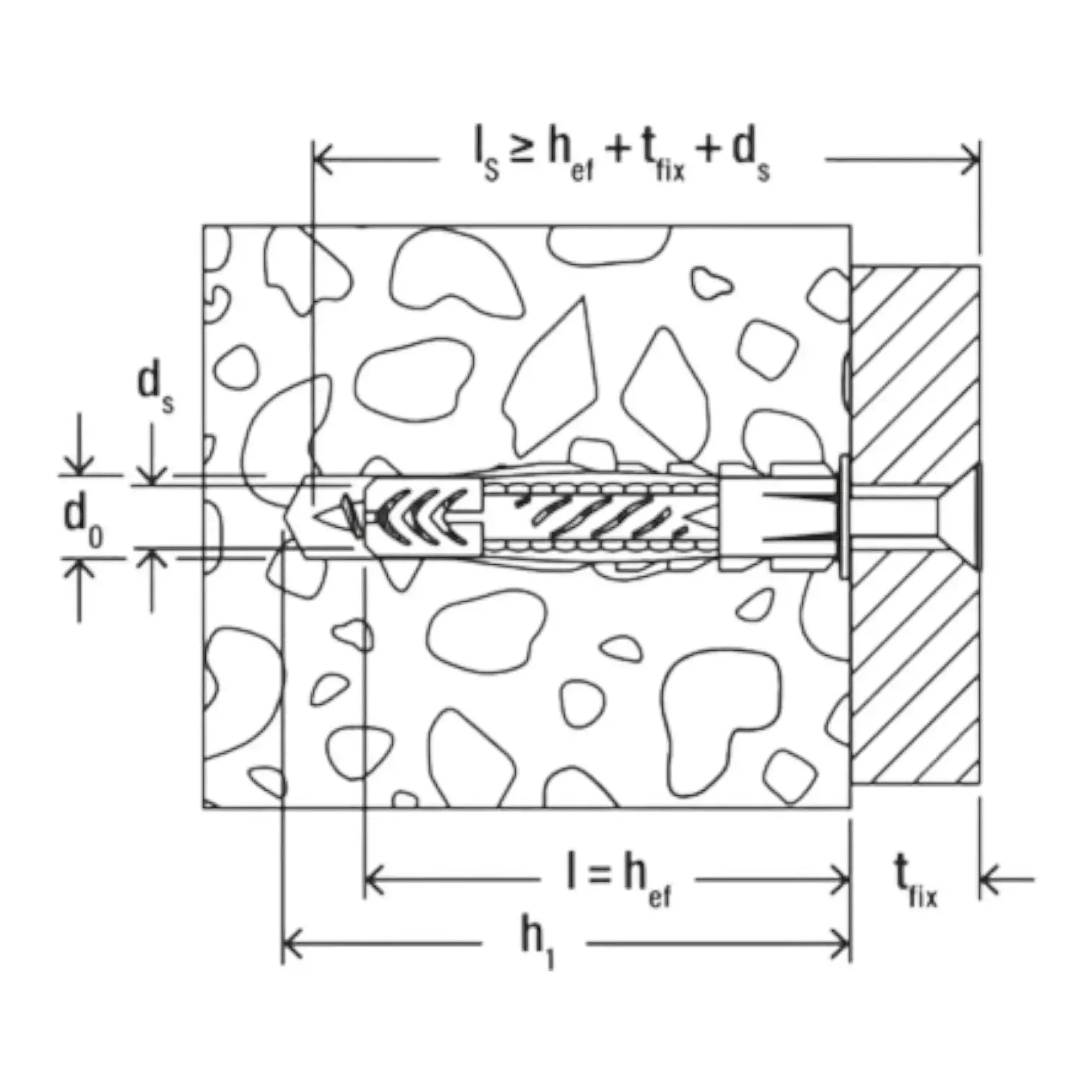 Kaiščiai su varžtu UX 14 x 75 mm, 2 vnt.