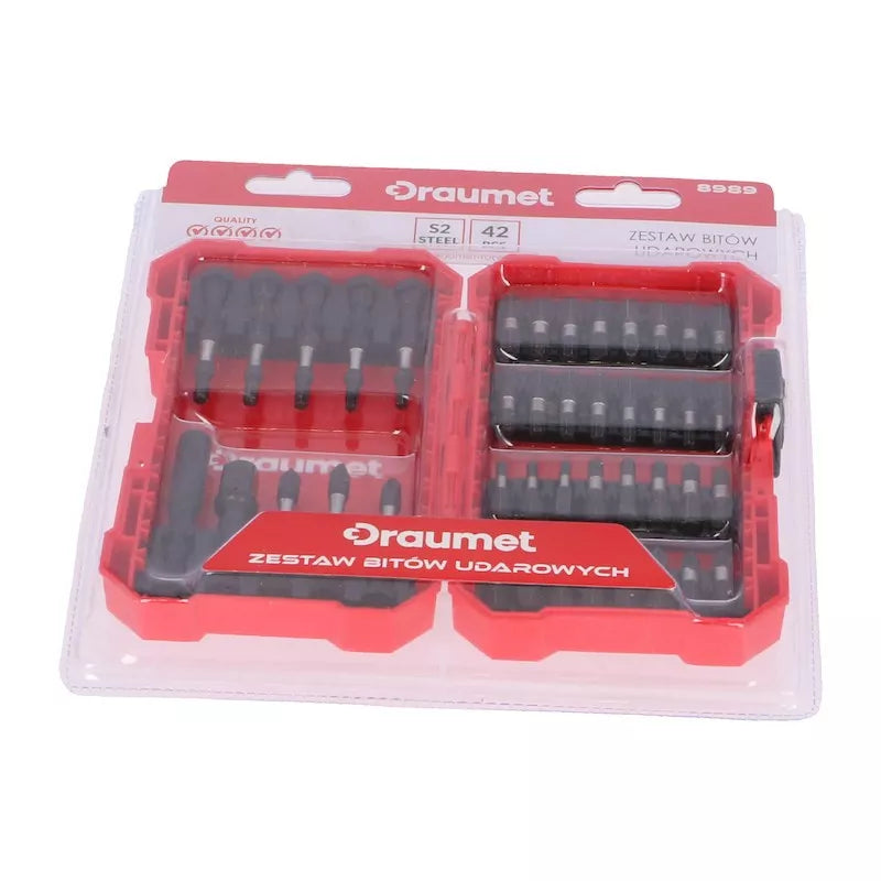 Sukimo antgalių rinkinys „Draumet" 42 vnt.