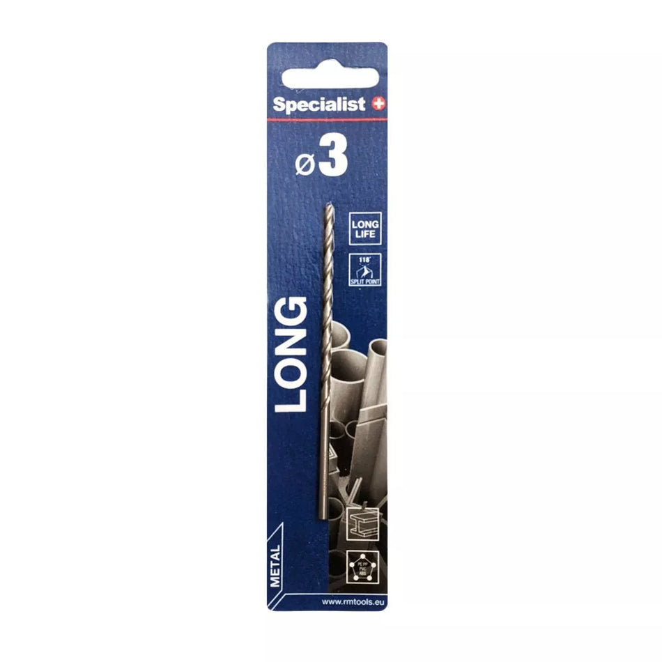 SPECIALIST+ metalo grąžtas LONG DIN340, 3 x 63 mm