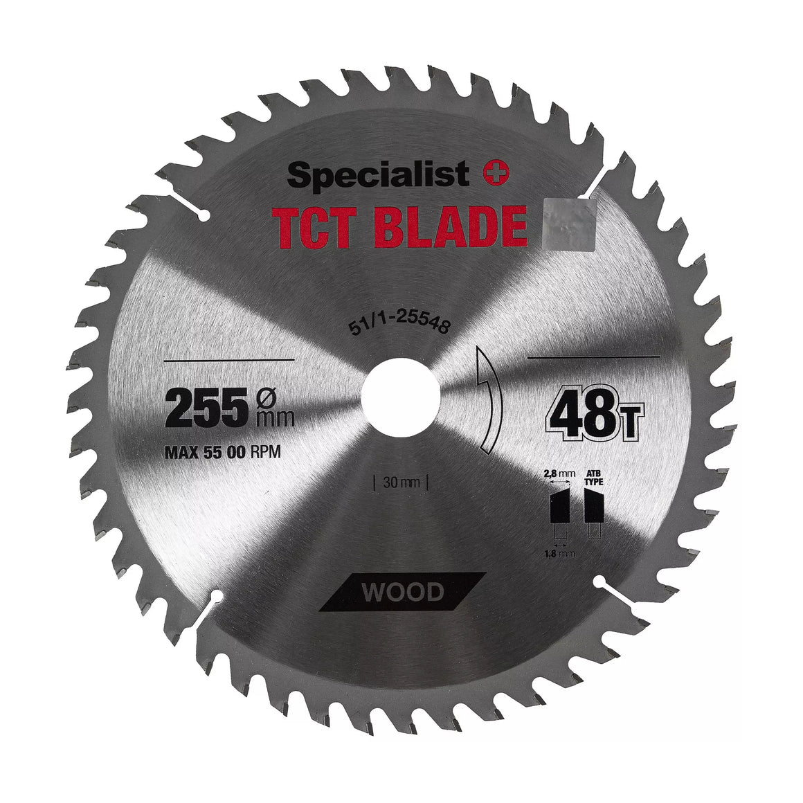 SPECIALIST+ pjovimo diskas, 255x48Tx30/25,4 mm