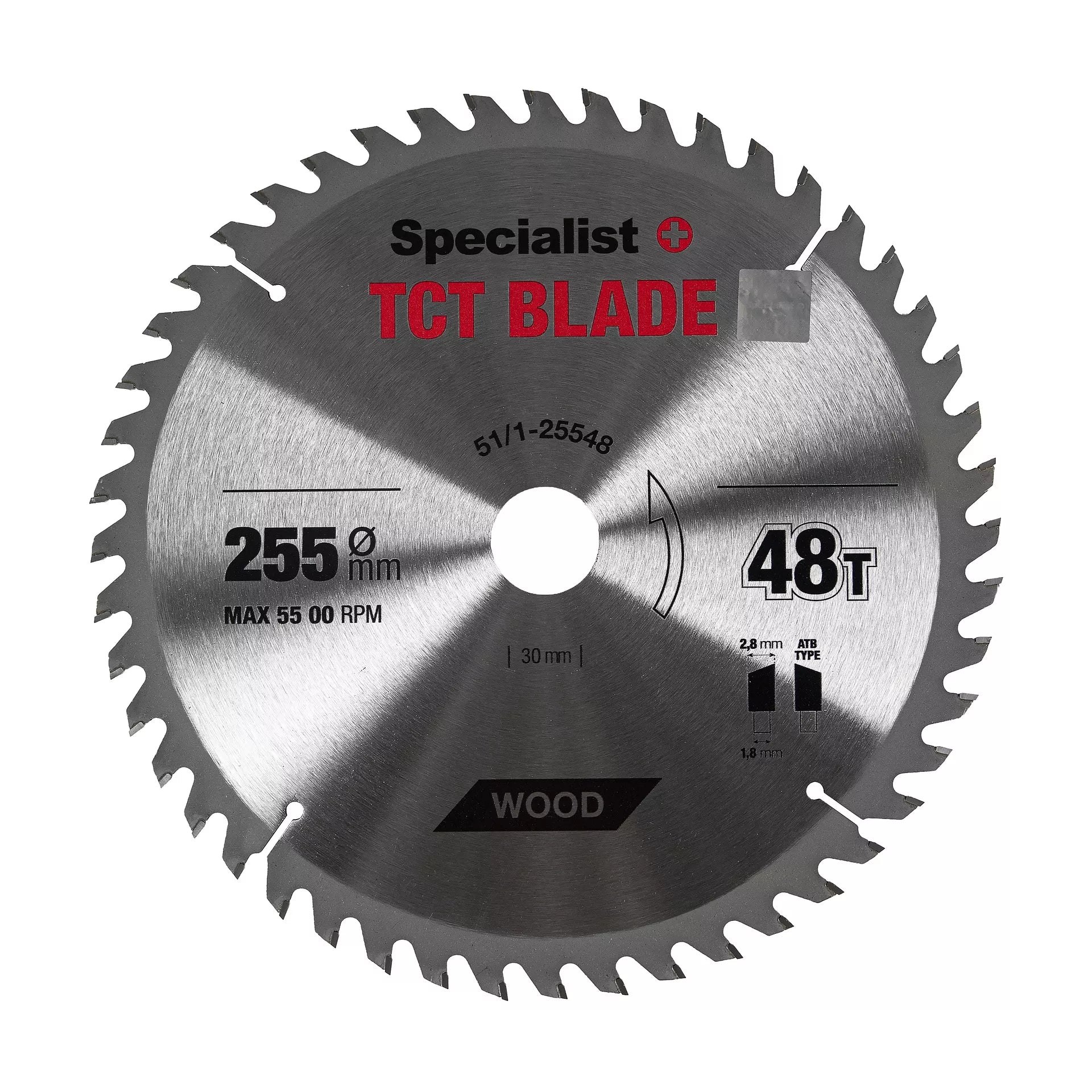 SPECIALIST+ pjovimo diskas, 255x48Tx30/25,4 mm