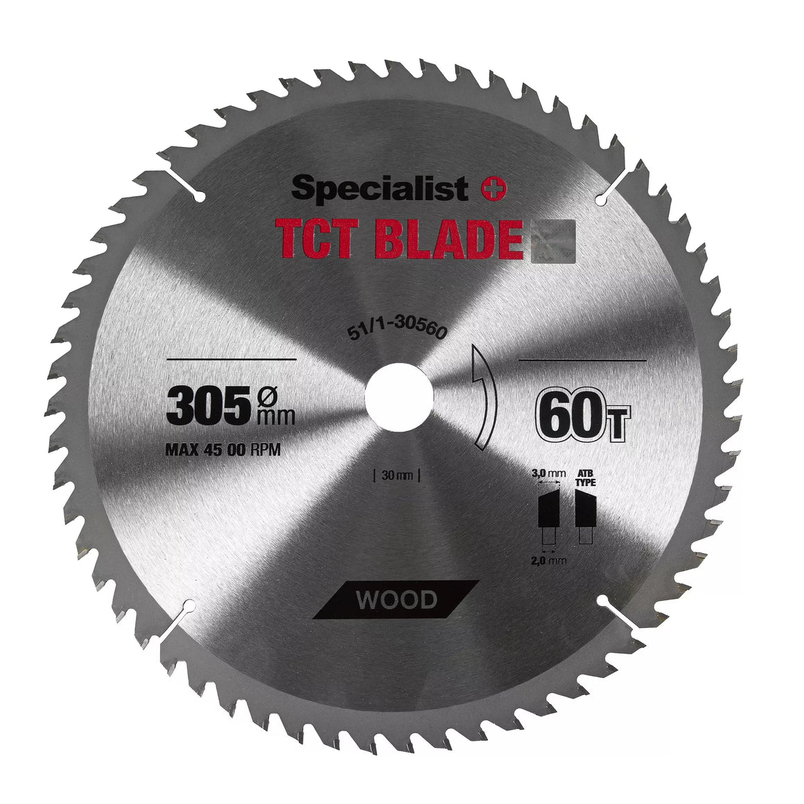 SPECIALIST+ pjovimo diskas, 305x60Tx30 mm