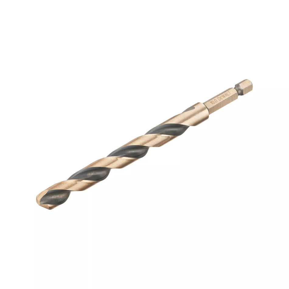 Grąžtas metalui HEX 1/4, 10,0 mm, DeWALT
