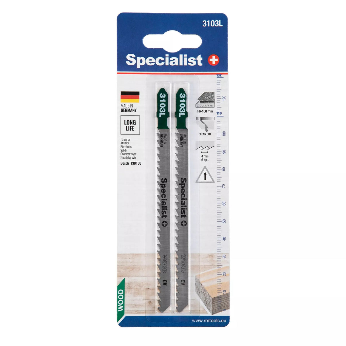SPECIALIST+ pjūklelis 3103L (T301DL), 2 vnt.