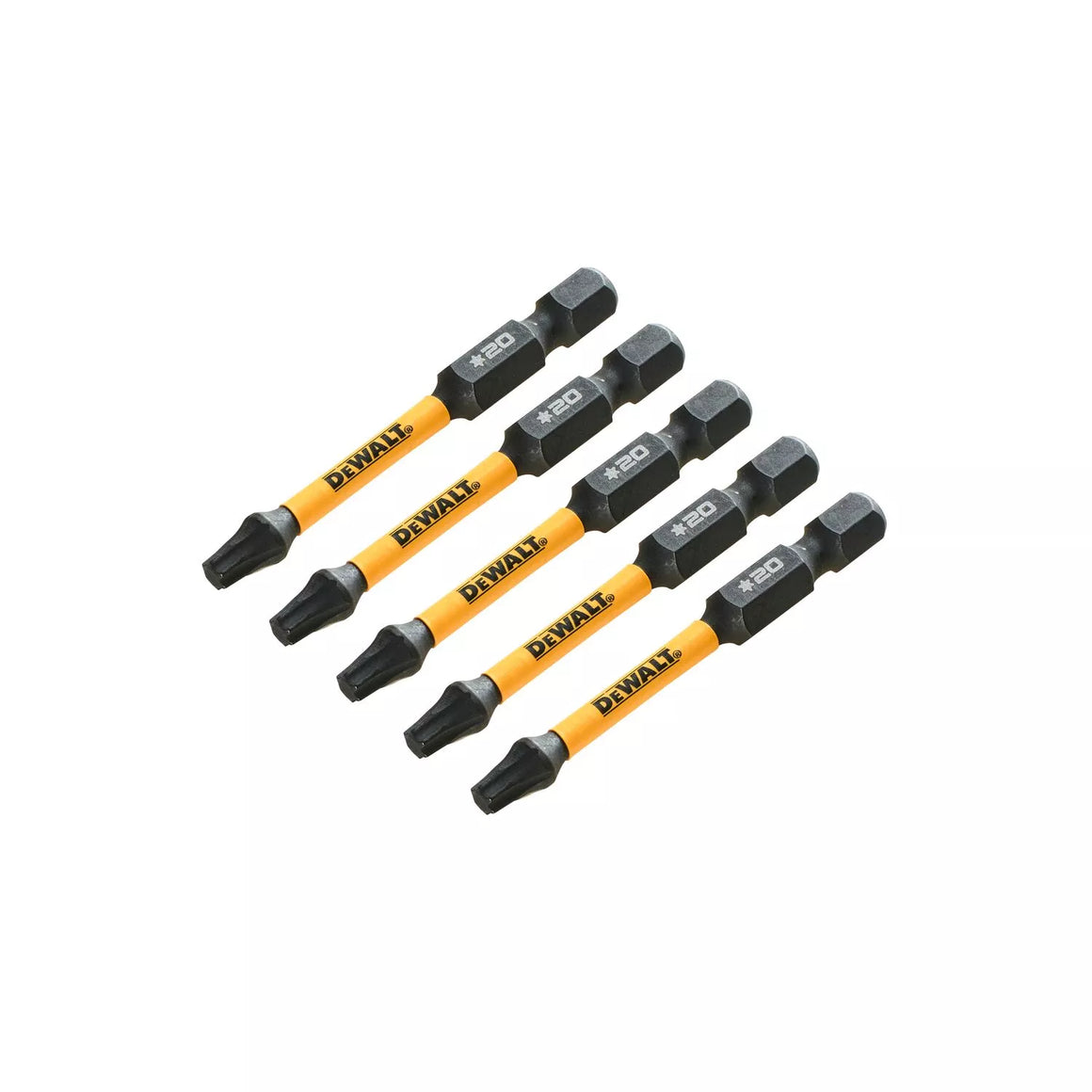 Sukimo antgaliukai FLEXTORQ T20 57 mm, DeWALT, 5 vnt.