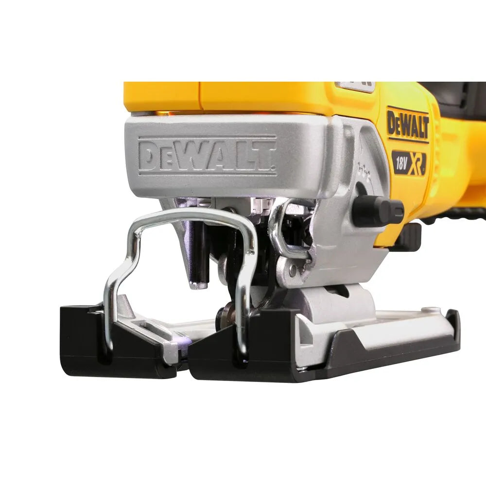 Akumuliatorinis siaurapjūklis DeWalt DCS334NT