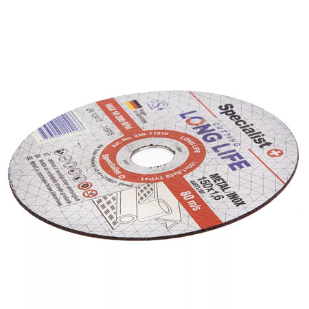 SPECIALIST+ metalo pj.diskas LONG LIFE, 150x1.6x22 mm