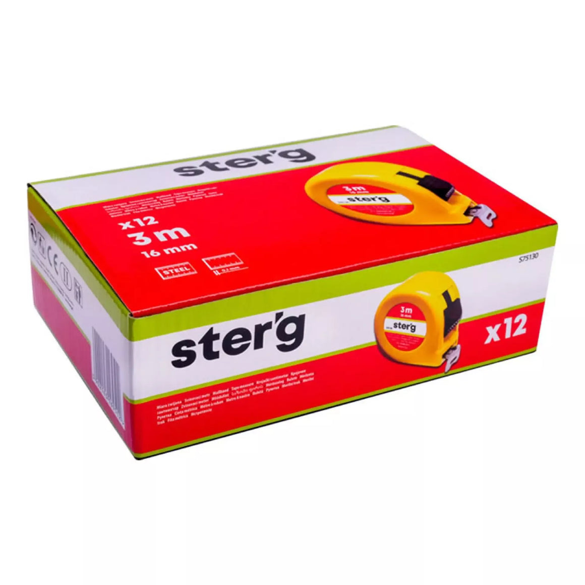 Ruletė 3 m x 16 mm, STER'G