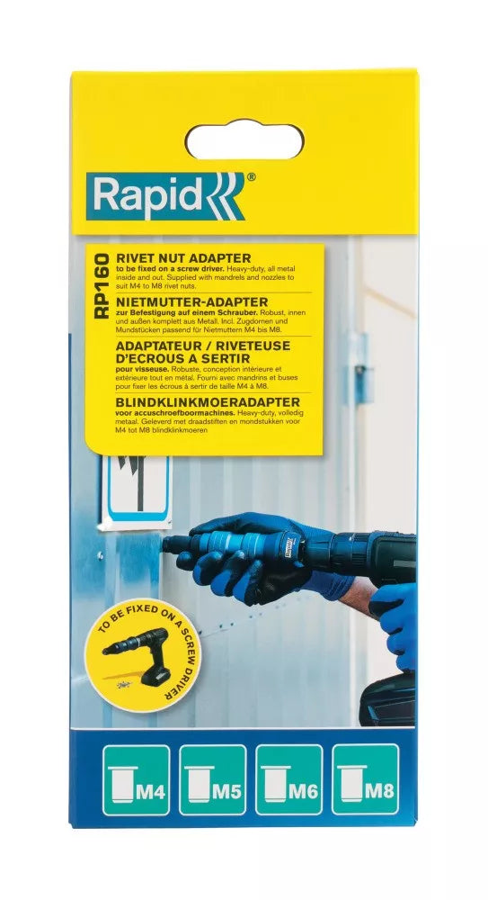 Kniedijimo veržlių adapteris Rapid RP160